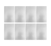 Zerodis Cartes de Visite en Métal Robuste avec identité Commerciale pour Une Bonne Utilisation et Matériaux en Aluminium Légers, pour Les Fournitures Artisanales (Silver)