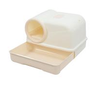 Zerodis Cat Daily Goods Proof Grande capacité Conception de Couloir Fermé Bac à Litière pour Animaux de Compagnie Kitty Caca Garbage Litter Case Cat Toilet Kitty Litter Pan for Large Box, Spill