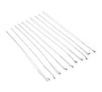 Zerodis Chaînes de Collier en Acier Inoxydable, 10 Pièces, Bijoux Artisanaux Durables et Flexibles pour Hommes et Femmes