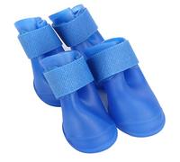 Zerodis Chaussures en Silicone pour Chien, Imperméables, écologiques, Semelle Antidérapante, avec Fermeture à Boucle à Crochet, pour la Marche en Plein Air, Les Jours de Pluie et de Neige (L)