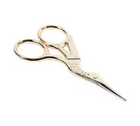 Zerodis Ciseaux de Couture en Acier Inoxydable de Forme Grue de Tailleurs, métal, Doré, 3.7 Pouces(Blond)