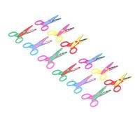 Zerodis Ciseaux Décoratifs pour Enfants, 12 Pièces, Ciseaux Artisanaux Ergonomiques à Double Main, 6 Modèles de Coupe Uniques pour le Scrapbooking et les Projets Scolaires