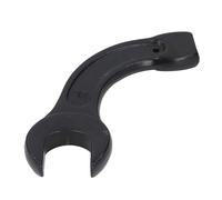 Zerodis Clé à Molette Robuste, Poignée Courbée en Acier à Haute Teneur en Carbone xtrémité Ouverte Unique, Poignée Incurvée Frappante pour la Métallurgie du Pétrole, la Production (38MM)