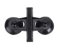 Zerodis Clips de Séparation de Ventouse de Poisson en PVC, Support de Séparateur d'aquarium Durable, Taille 2.8cm pour Aquariums en Verre de 5 à 6mm 40 Pièces (Black)