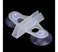 Zerodis Clips de Séparation de Ventouse de Poisson en PVC, Support de Séparateur d'aquarium Durable, Taille 2.8cm pour Aquariums en Verre de 5 à 6mm 40 Pièces (White)