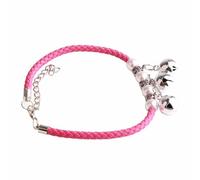 Zerodis Collier Cloche pour Animaux de Compagnie avec Colliers Réglables en Alliage PU pour Chiens Chats 4 Couleurs 5 Tailles XS-XL Sûr Non Toxique (Rose)