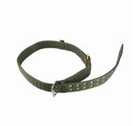 Zerodis Collier de Vache, Collier de Mollet en Toile Réglable à 4 Couches avec Boucle en Métal à 2 Rangées, pour Cheval, Mouton, Bétail, Chien (L)