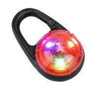 Zerodis Collier Lumineux LED pour Chien, Lumière de sécurité pour Animaux de Compagnie, Pendentif à Clip avec 3 Modes de Clignotement, pour la Marche Nocturne, la Course, la (Rouge)