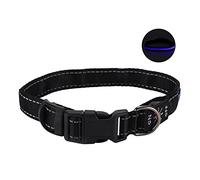 Zerodis Collier Lumineux pour Chien, Collier pour Chien LED Rechargeable par USB avec Bandes Réfléchissantes et 3 Modes D'éclairage, pour la sécurité de la Marche Nocturne (L)