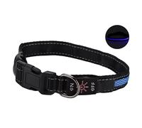 Zerodis Collier Lumineux pour Chien, Collier pour Chien LED Rechargeable par USB avec Bandes Réfléchissantes et 3 Modes D'éclairage, pour la sécurité de la Marche Nocturne (M)