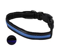 Zerodis Collier Lumineux pour Chien, Collier pour Chien LED Rechargeable par USB avec Bandes Réfléchissantes et 3 Modes D'éclairage, pour la sécurité de la Marche Nocturne (XL)