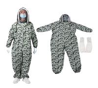 Zerodis Combinaison d'abeille une Pièce à Double Fermeture éclair avec, Vêtements de Protection pour Apiculteur, Taille XL, Comprend 1 Paire de XL (#1)