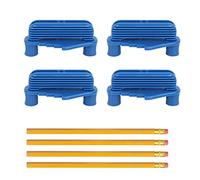 Zerodis Conception Compacte, Adhésion Magnétique Précise, Mesure de la Ligne Centrale Mesure du Travail Magnétique Magnetic Center Finder avec des Crayons en Bois de 4 Pcs, 4 Lignes de pour Marquer