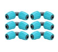 Zerodis Connecteur barbelé de Verrouillage de 16 Mm, Joint de Tuyau coudé à 90 °, Matériau PE, Paquet de 10, pour Raccord de Tuyau d'irrigation Goutte à Goutte Agricole de Jardin