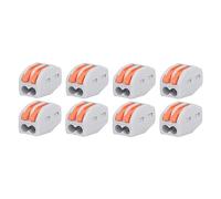 Zerodis Connecteur de Conducteur de FIL 50pcs 2 Port Terminal d'épissage 4KV Tension Tension Connecteurs de Levier Réutilisables pour 28-12AWG FIL HARD 28-14AWG FLEXIBLE AVEC LA Mystical/Fantasy DU