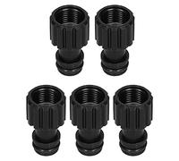 Zerodis Connecteur Rapide de Robinet à Filetage Femelle G3/8, Raccords de Tuyau d'eau d'irrigation de Jardin en Plastique, Adaptateur de Tuyau, Paquet de 5 Raccords de de