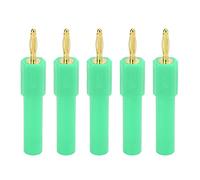 Zerodis Convertir Le Bouchon de Banane Mâle en Femelle 2 Mm en Adaptateur à Douille 4 Mm 5pcs 5 Couleurs Matériau PA en Laiton 30V-60V 36a pour Les Navires Onduleurs Automobiles (Green)