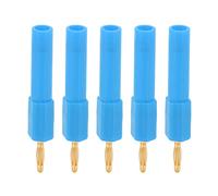 Zerodis Convertir Le Bouchon de Banane Mâle en Femelle 2 Mm en Adaptateur à Douille 4 Mm 5pcs 5 Couleurs Matériau PA en Laiton 30V-60V 36a pour Les Navires Onduleurs Automobiles (Blue)
