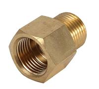 Zerodis Convertisseur CO2 Cylindre Réservoir W21.8 CGA320 Adaptateur Convertisseur pour Aquarium Fish Tank Homebrew Beer Keg Mini Régulateur (Convertir CGA320 en W21.8) - 10g