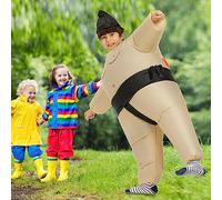 Zerodis Costume Gonflable de Lutteur Sumo, Polyester Imperméable, Costume Léger et Amusant pour les Fêtes, les Festivals et les Mariages (Enfants (pour 120-140cm))