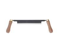 Zerodis Couteau à Bois de 8 Pouces, Outil d'écorçage en Acier au Carbone avec 2 Poignées pour l'élimination de l'écorce et le Rabotage du Bois