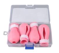 Zerodis Couvre à Pied de Chat en Silicone 4pcs Chaussures de Protection Patte Chat (Pink)