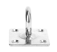 Zerodis Crochets de au Plafond Rotatifs à 360 Degrés en Acier Inoxydable, Boucle de Rangement de qualité Marine pour l'organisation de la Maison (Boucle de porte carrée rotative 8MM)