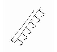 Zerodis Crochets Muraux pour Suspendre des Manteaux, Support de Rangement de Cuisine en Métal Durable avec Fonctionnalités Multiples pour Organiser les Ustensiles et la Garde-robe en Blanc (BLACK)