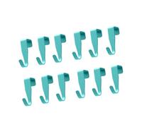 Zerodis Crochets Robustes en Acier au Carbone sur Porte d'armoire Cintre Serviette Foulards Manteaux Chapeaux Manteaux Sacs Crochets Suspendus pour Porte de Bureau de Salle de Bain sur Les de 12