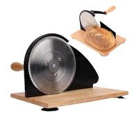Zerodis Cutter à Pain Manuel, Slicer de Pain à Manivelle Polyvalent Polyvalent avec une épaisseur Réglable pour le Sandwich au Levain Fait Maison et la Crème