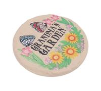 Zerodis Dalle de Jardin Ronde en Résine de 39,4 Cm, Antidérapante à | moule de passerelle pour jardin, six piquets de sol, traction surélevée, construction en polypropylène résistant aux