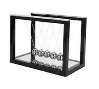 Zerodis Décoration de Boule de Pendule, Outil Scientifique éducatif avec Miroir, pour la Décoration D'étude à Domicile, Cadeau pour Enfants, Jouet (Black)