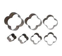 Zerodis Découpeuse de Cuir, Acier à Haute Teneur en Carbone, Ensemble de Moules de Découpe de 7 Pièces pour l'artisanat du Cuir et la Fabrication d'étiquettes