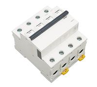 Zerodis Disjoncteur Miniature 4P AC 400 V PA66, Protection contre les Courts-circuits et les Surcharges, Extinction Rapide de l'arc, pour la Distribution d'énergie Industrielle des Bâtiments (16A)