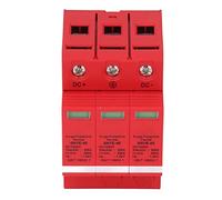 Zerodis Dispositif de Protection Contre Les Surtensions CC Protecteur de Boîtier de Combinaison PC 1000 V 40 KA Montage sur Rail 3P avec Fenêtre d'état Réponse 25 NS pour Boîtier de Distribution (3P)