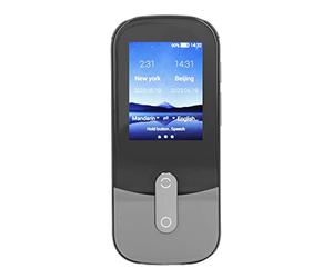 Zerodis Dispositif de Traduction de Langue 2,4 Pouces TFT 119 Langues | Ordinateur de Poche Portable avec Traduction de Photos, Suppression du Bruit pour une Voix Claire, Corps en Alliage