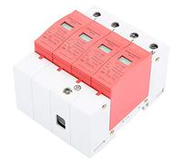 Zerodis Dispositif Parafoudre Basse Tension 4P 80KA, Matériau PC Ignifuge, Installation Facile sur Rail pour la Protection Contre Les Surtensions du Système électrique Domestique