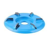 Zerodis Disque de Sculpture sur Bois Turbo, Outil de Disque de Sculpture sur Bois à Six Dents, Outil de Gravure sur Bois, Fraise, Accessoire de meuleuse d'angle pour Le Polissage