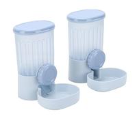 Zerodis Distributeur d'eau et de Nourriture pour Animaux de Compagnie à Suspendre, monté sur Cage, Mangeoire Automatique par gravité et Abreuvoir pour Chien, Bol de Nourriture pour