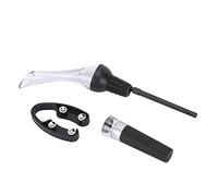 Zerodis Distributeurs de Vin Refroidisseurs à Vin Kit Verseur en Silicone ABS de qualité Accessoires de -feuille Aérateurs Anti-éclaboussures Bec Bouchon Sous Vide Outil de Conservation Ensemble