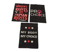 Zerodis Drapeau de Jardin de Projet de Loi sur L’avortement, Lin Doux, Décoration de Cour des Droits des Femmes, Utilisations Multiples (30x20cm)