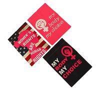 Zerodis Drapeau de Jardin de Projet de Loi sur L’avortement, Lin Doux, Décoration de Cour des Droits des Femmes, Utilisations Multiples (30x40cm)