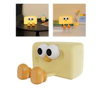 Zerodis Éclairage Intérieur Matériau ABS Charmante Lampe de Bureau pour Enfants avec luminosité Réglable Idéal pour la Chambre d'enfant Utilisation Créative au Chevet Mini Cheese Boy Night