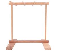 Zerodis Égouttoir à Nouilles en Bois de Hêtre, 15,4 X 8,7 X 11,8 Pouces, Conception Pliable et Antidérapante, Installation Facile pour les Pâtes et les Nouilles Faites Maison dans la Cuisine de la