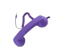 Zerodis Électronique de Bureau pour Téléphones Mobiles Prévention des Radiations Abs Excellent Son 3,5 Mm et Compatible Idéal pour Les Amateurs de Téléphones Rétro Combiné Téléphonique Rétro (Purple)