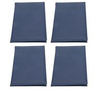 Zerodis Élégant Porte-Passeport en Cuir PU Ensemble pour Les Voyageurs, avec Fonction de Stockage, 4 PC pour Hommes Femmes (Bleu foncé)