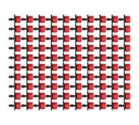 Zerodis Émetteur d'irrigation Goutte à Goutte, Arroseur Réglable à 8 Trous pour Serre de Jardin, Rouge, Kit d'irrigation à de 100 Pièces (rouge)