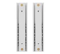 Zerodis Ensemble de 2 Mini Glissières de Tiroir, Roulements à Billes à Fermeture Douce en Alliage d'aluminium pour Armoires de 100 Mm de Long (70mm de long)