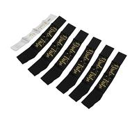 Zerodis Ensemble de Ceinture pour Future Mariée, Matériau en Polyester Hypoallergénique, Belles Lettres Dorées pour Fêtes de Mariage et Demoiselles d'honneur (#1)