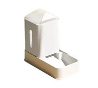 Zerodis Ensemble de Mangeoires Automatiques pour Chiens et Chats, Mangeoire par gravité de 3,5 L et Distributeur d'eau avec Conception Amovible Entièrement Fermée pour Une Alimentation (White)